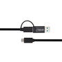 MicroConnect Cable USB-C con adaptador USB-A 3.2 Gen 1, 1m