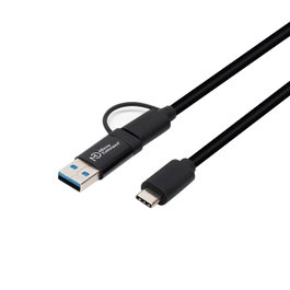 MicroConnect Cable USB-C con adaptador USB-A 3.2 Gen 1, 1m