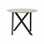 DKD Home Decor Mesita Auxiliar de Metal y Madera 65x65x49,5 cm