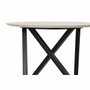 DKD Home Decor Mesita Auxiliar de Metal y Madera 65x65x49,5 cm