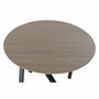 DKD Home Decor Mesita Auxiliar de Metal y Madera 65x65x49,5 cm