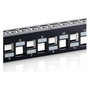 Equip Patchpanel 24 puertos Cat6A Keystone Negro 1U 19 inch