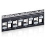 Equip Patchpanel 24 puertos Cat6A Keystone Negro 1U 19 inch