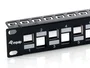 Equip Patch Panel 24 Puertos RJ45 Cat6a 1U 19"
