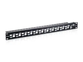 Equip Patch Panel 24 Puertos RJ45 Cat6a 1U 19"