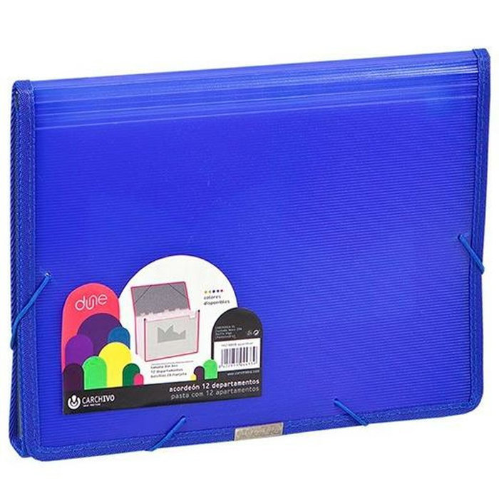 Carchivo Clasificador Acordeón Dune 13 Departamentos Folio Azul Carchivo Clasificador Acordeón Dune 13 Departamentos Folio Azul