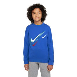 Sudadera sin Capucha Niño Nike NSW SOS FLC CREW Azul