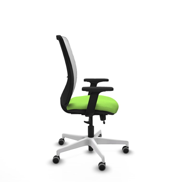 PIQUERAS Y CRESPO Silla de oficina Zulema con mecanismo Sincro/Traslack, color Pistacho y Blanco PIQUERAS Y CRESPO Silla de oficina Zulema con mecanismo Sincro/Traslack, color Pistacho y Blanco