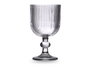 Vivalto Copa Gris Rayas Vidrio 260 ml (Set de 24)