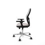 PIQUERAS Y CRESPO Silla de oficina Jorquera en Similpiel Blanco con mecanismo Sincro/Traslack