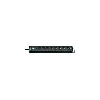 Brennenstuhl Regleta Premium-Line 8x salidas AC con cable de 3 m, Negro