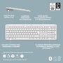 Teclado inalámbrico Logitech K950 Slim Blanco Diseño Polaco