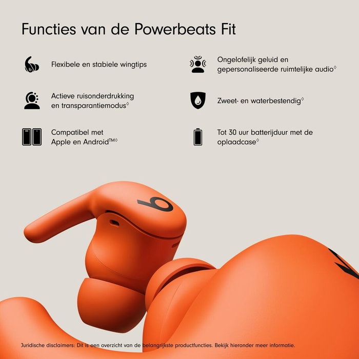 Apple Powerbeats Fit Naranja Eléctrico