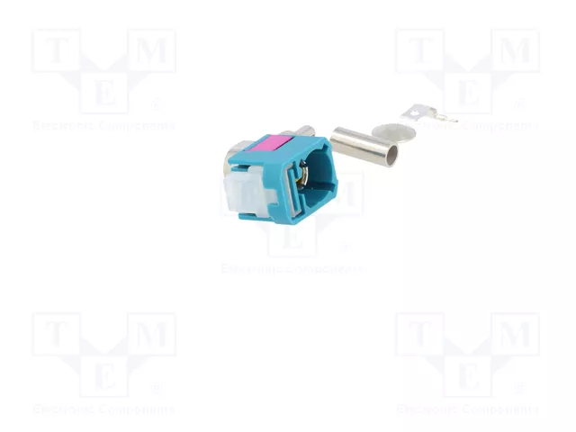 4CARMEDIA Conector de Antena FAKRA Angular para RG174 Verde