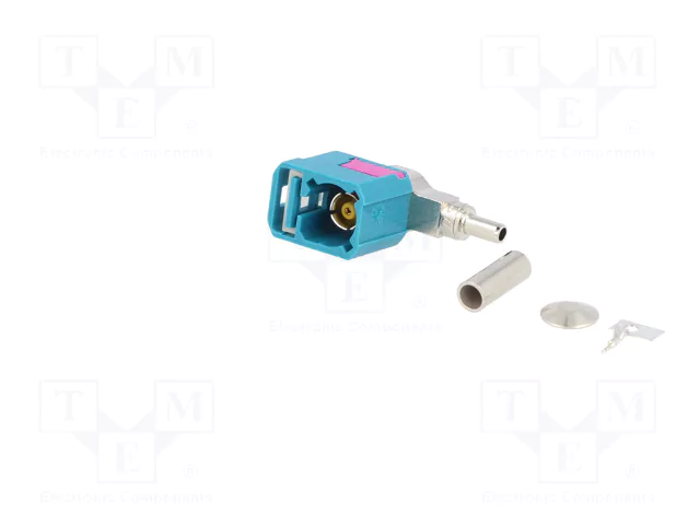 4CARMEDIA Conector de Antena FAKRA Angular para RG174 Verde