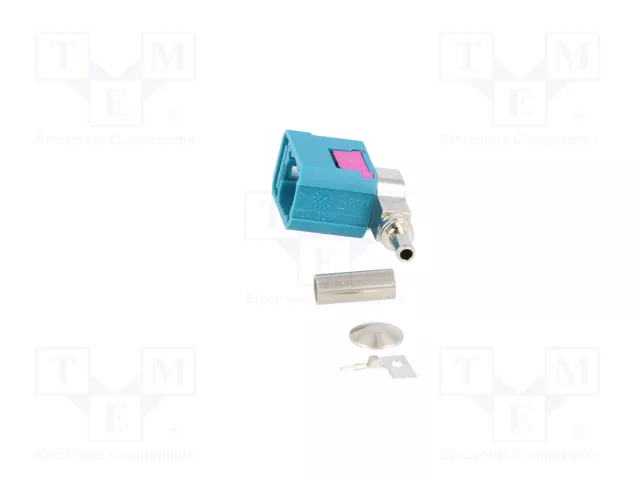 4CARMEDIA Conector de Antena FAKRA Angular para RG174 Verde