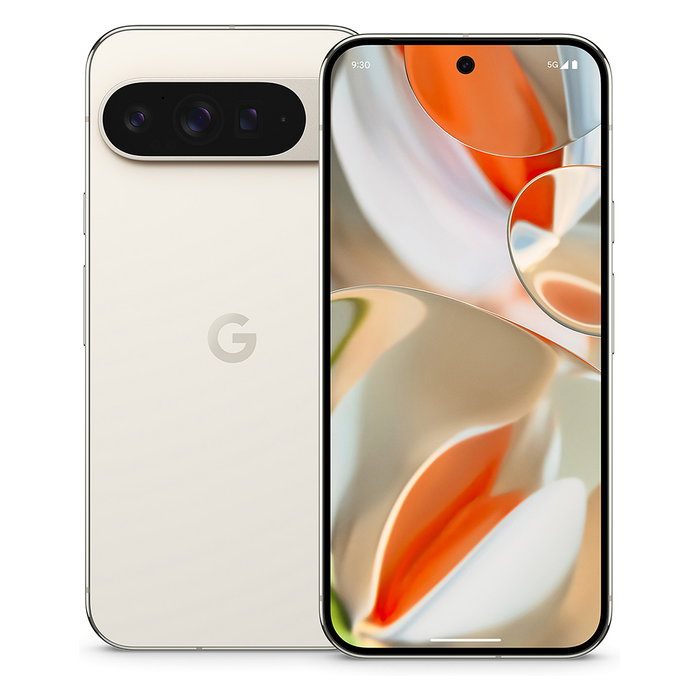 Google Pixel 9 Pro XL Smartphone 128GB 16GB RAM 5G - Pantalla OLED 6.8" 120Hz, Cámara Triple 50MP, Android 14, Color Porcelain (Blanco)