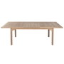 DKD Home Decor Mesa de Comedor para Terraza y Jardín de Teca Extensible, Color Marrón, 100 x 75 x 180 cm (Extensible a 240 cm)