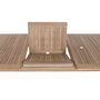 DKD Home Decor Mesa de Comedor para Terraza y Jardín de Teca Extensible, Color Marrón, 100 x 75 x 180 cm (Extensible a 240 cm)