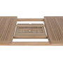 DKD Home Decor Mesa de Comedor para Terraza y Jardín de Teca Extensible, Color Marrón, 100 x 75 x 180 cm (Extensible a 240 cm)