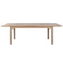 DKD Home Decor Mesa de Comedor para Terraza y Jardín de Teca Extensible, Color Marrón, 100 x 75 x 180 cm (Extensible a 240 cm)