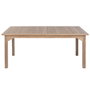 DKD Home Decor Mesa de Comedor para Terraza y Jardín de Teca Extensible, Color Marrón, 100 x 75 x 180 cm (Extensible a 240 cm)