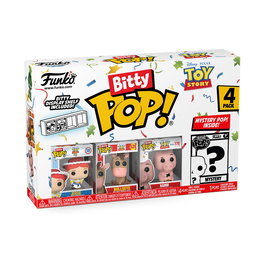 Funko 73041 Bitty Pop! Toy Story Pack de 4 Figuras - Incluye Jessie, Bullseye, Hamm y Figura Misteriosa (Possibility of Chase)