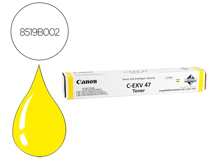 Canon C-EXV47y Tóner Amarillo 8519B002 Canon C-EXV47y Tóner Amarillo 8519B002