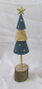 DKD Home Decor Árbol Paulownia 5x5x15 Natural y Azul (Pack de 2)