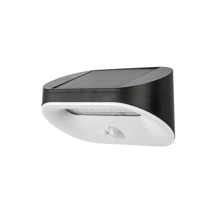 Rabalux Aplique Exterior Solaire LED Brezno RAB-77006 3,2W 145Lm 4000K Sensor IP44 Negro