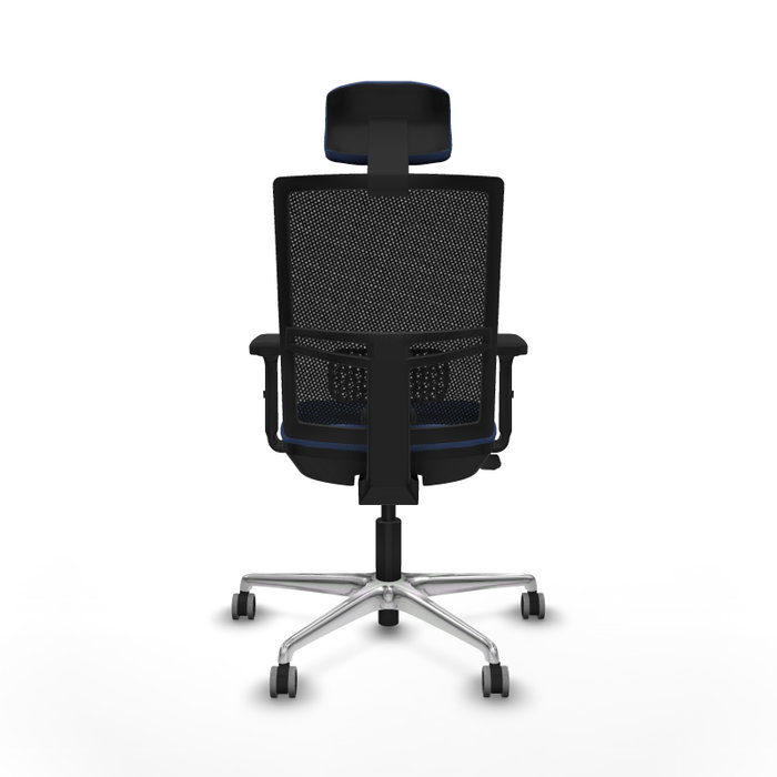 PIQUERAS Y CRESPO Silla de oficina Yunquera con mecanismo Sincro/Traslack, Azul marino y Negro PIQUERAS Y CRESPO Silla de oficina Yunquera con mecanismo Sincro/Traslack, Azul marino y Negro