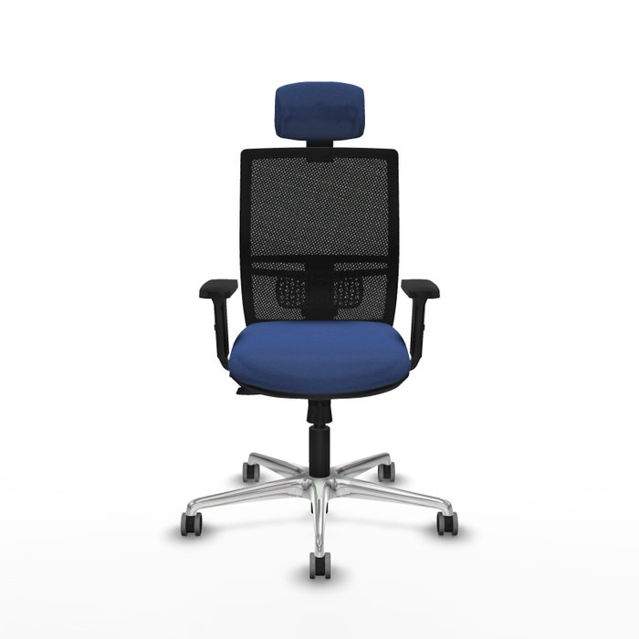 PIQUERAS Y CRESPO Silla de oficina Yunquera con mecanismo Sincro/Traslack, Azul marino y Negro PIQUERAS Y CRESPO Silla de oficina Yunquera con mecanismo Sincro/Traslack, Azul marino y Negro