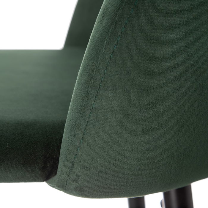 Taburete Alto Verde Oscuro Tejido-Metal 40,20 X 48,20 X 102 (Set de 2)