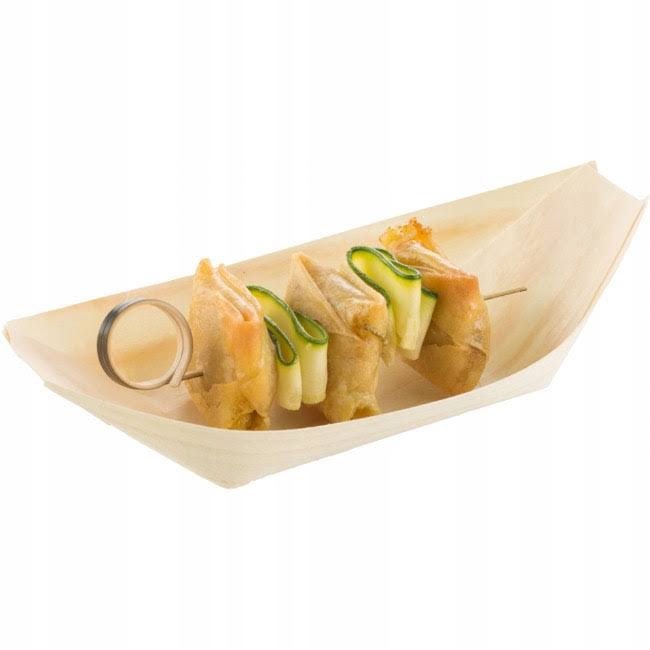 Algon Set 4 Barquillas Madera 23 cm (24 Unidades)