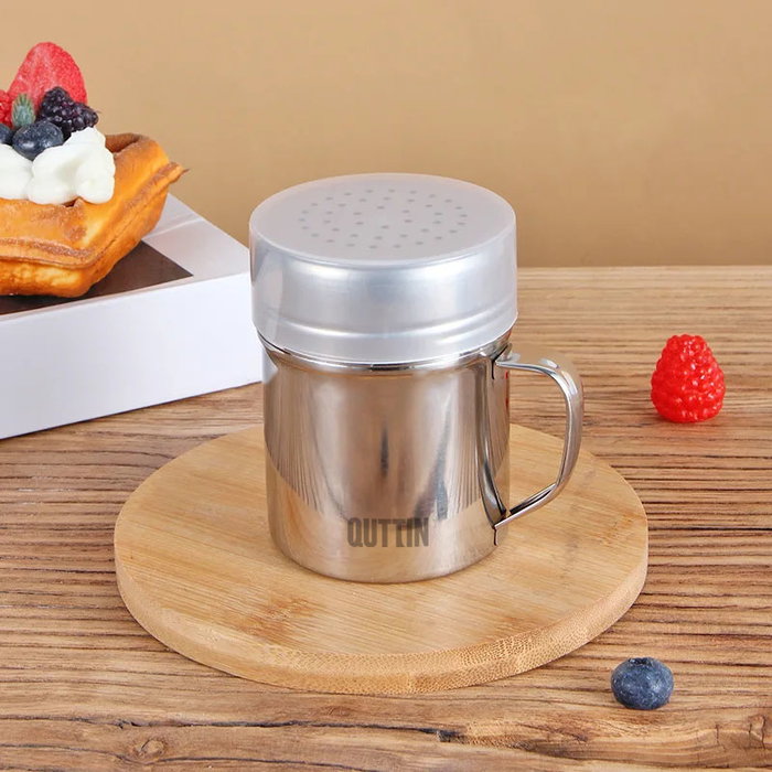 Quttin 36 Bote Especias Acero con Asa Med. 6.7x6.7x9.5cm (18 Unidades)