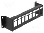 DeLOCK Panel de montaje Keystone de 8 puertos para montaje en superficie