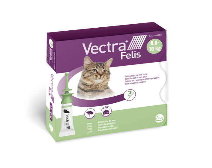 Vectra Felis 3 Pipetas para Gatos de 0,6-10 kg Vectra Felis 3 Pipetas para Gatos de 0,6-10 kg