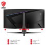 MSI MAG 345CQRDE Monitor Gaming Curvo 34 pulg. UWQHD 180Hz VA Black