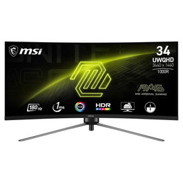 MSI MAG 345CQRDE Monitor Gaming Curvo 34 pulg. UWQHD 180Hz VA Black