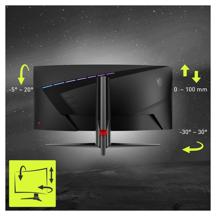 MSI MAG 345CQRDE Monitor Gaming Curvo 34 pulg. UWQHD 180Hz VA Black MSI MAG 345CQRDE Monitor Gaming Curvo 34 pulg. UWQHD 180Hz VA Black