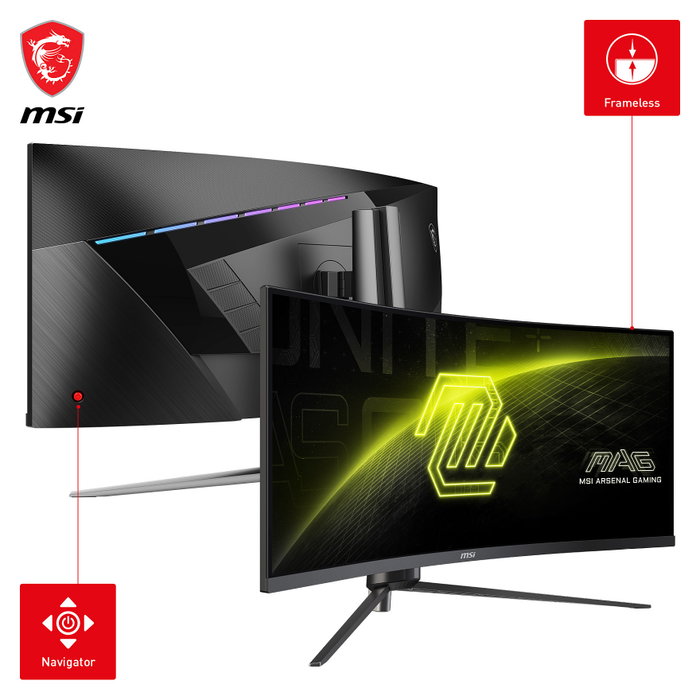 MSI MAG 345CQRDE Monitor Gaming Curvo 34 pulg. UWQHD 180Hz VA Black MSI MAG 345CQRDE Monitor Gaming Curvo 34 pulg. UWQHD 180Hz VA Black