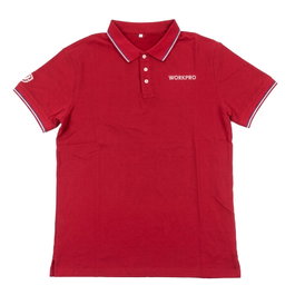 Workpro Polo de manga corta rojo, talla 2XL