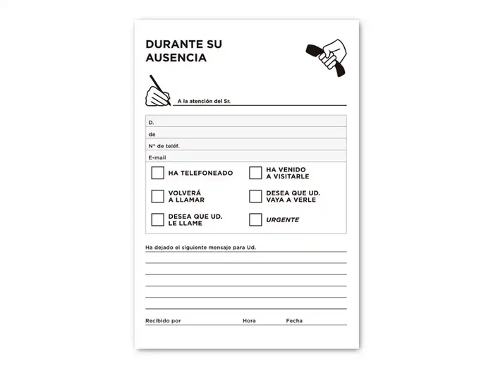 Liderpapel Talonario de ausentes octavo original 103 Liderpapel Talonario de ausentes octavo original 103