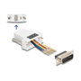 DeLOCK 67108 Adaptador VGA Hembra a RJ45 Blanco