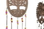 DKD Home Decor Decoración Colgante Indio Marron Arbol de la Vida Corazon Sol 20 x 61 x 20 cm (3 Unidades)