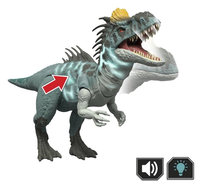 Mattel Jurassic World: Survival Wild Roar Cryolophosaurus 37 cm
