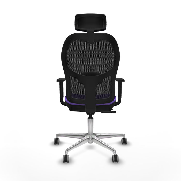 PIQUERAS Y CRESPO Silla de oficina Jorquera con mecanismo Sincro/Traslack, Lila y Negro