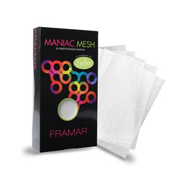 Framar Maniac Mesh, 50 Laminas para Mechas Lavable y Reutilizable, Ideal para Tinte y Aclarado Profesional