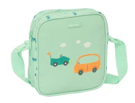 Safta Bolsito Bandolera Preescolar Coches 16x18x4cm