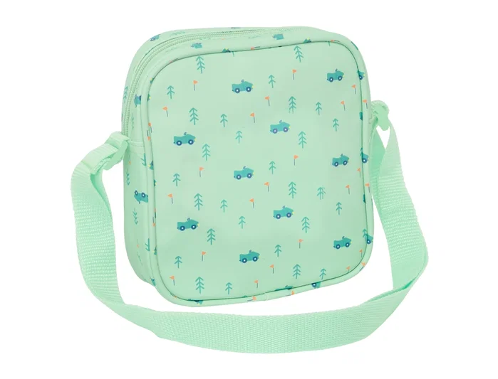 Safta Bolsito Bandolera Preescolar Coches 16x18x4cm
